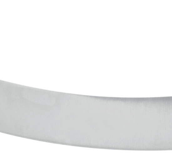 COUTEAU A FROMAGE HOLLANDAIS L, 2 POIGNEES MANCHES NOIRS, LAME INCURVEE L-380 MM