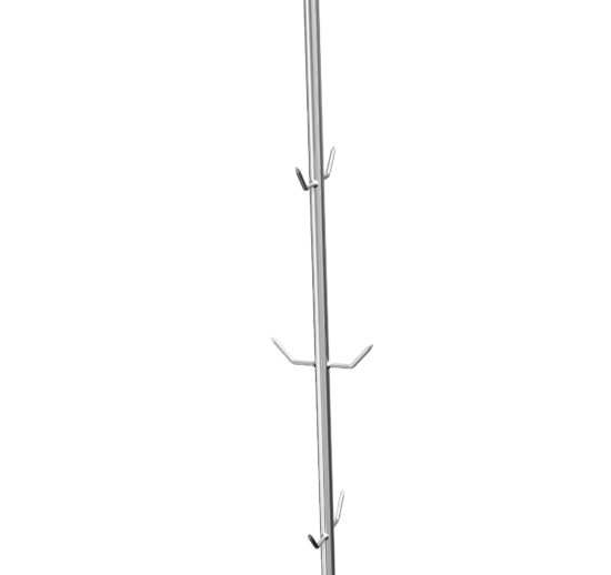 DESCENTE A CROCHETS INOX 304 AVEC 10 DENTS D.8 MM