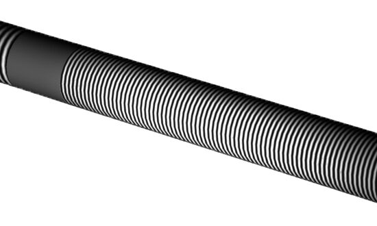 BOITE DE 10 PCS TIGE DE FIXATION ACIER BRUT POUR PLAFONNIER SANS ECROU L.100 MM D.12 MM