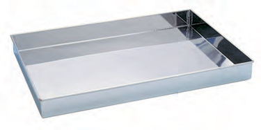 CAISSE A GENOISE EN FER BLANC BORDS DROITS