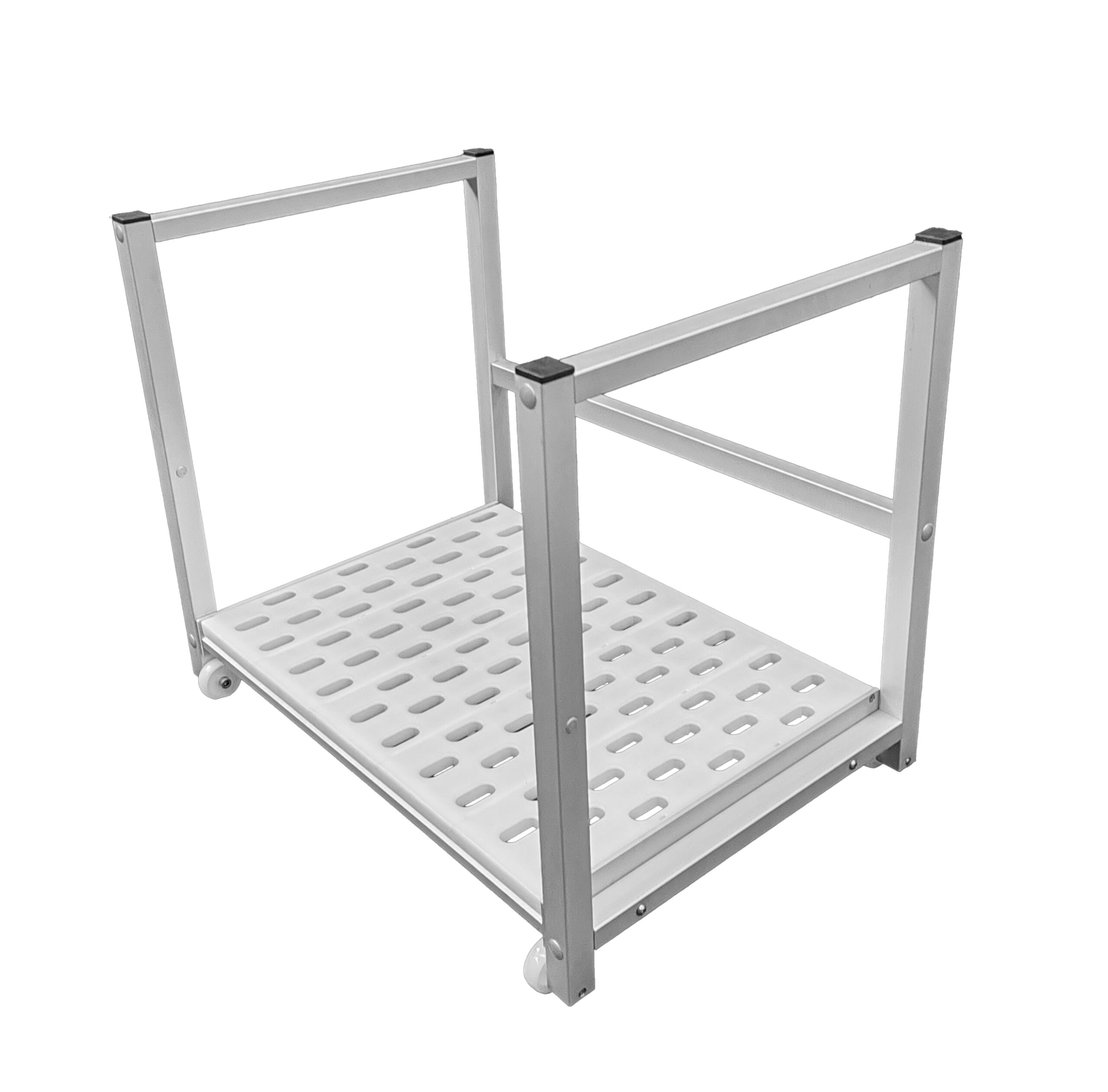 RAYONNAGE SOUS PLONGE ROULANT 1 NIVEAU 1180X480 MM, CHARGE MAXI: 120 KG