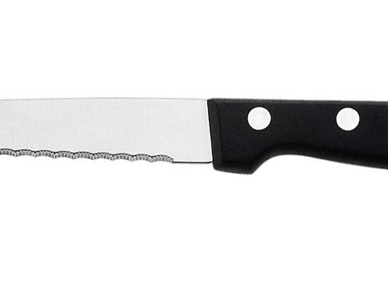 COUTEAU A STEACK MICRO-DENTE - MANCHE NOIR L-100