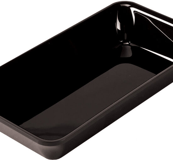 PLAT RECTANGULAIRE PLEXIGLAS NOIR GN1/3