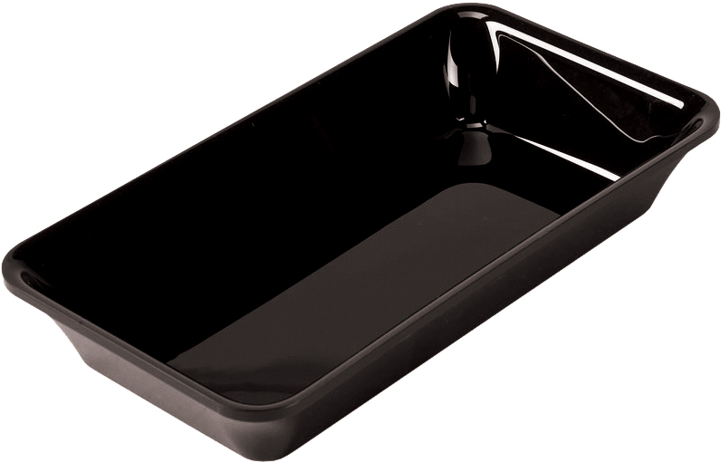PLAT RECTANGULAIRE PLEXIGLAS NOIR GN1/3