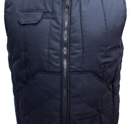GILET MATELASSE SANS MANCHES AVEC PROTEGE REINS COULEUR MARINE TAILLE XXL