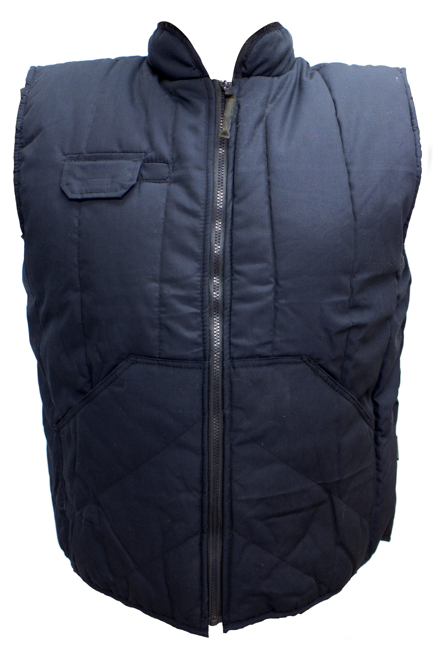 GILET MATELASSE SANS MANCHES AVEC PROTEGE REINS COULEUR MARINE TAILLE XXL