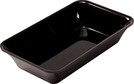 PLAT RECTANGULAIRE PLEXIGLAS NOIR GN1/4