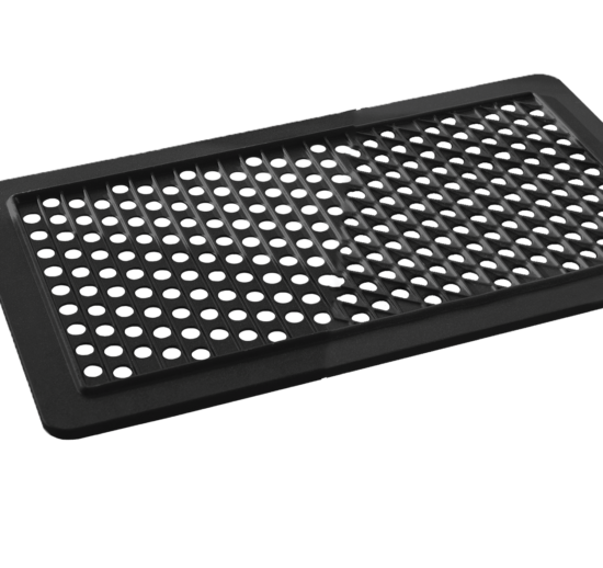 GRILLE A BARBECUE EN ALU TEFLONNE A 11 EMPREINTES FOND PLAT