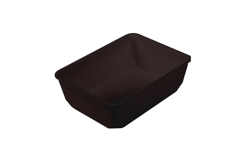 PLAT RECTANGULAIRE PLEXIGLAS NOIR GN2/7