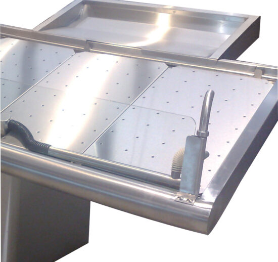 EXCROISSANCE RECTANGULAIRE AMOVIBLE AVEC GRILLE POUR ETAL DROIT NEUTRE