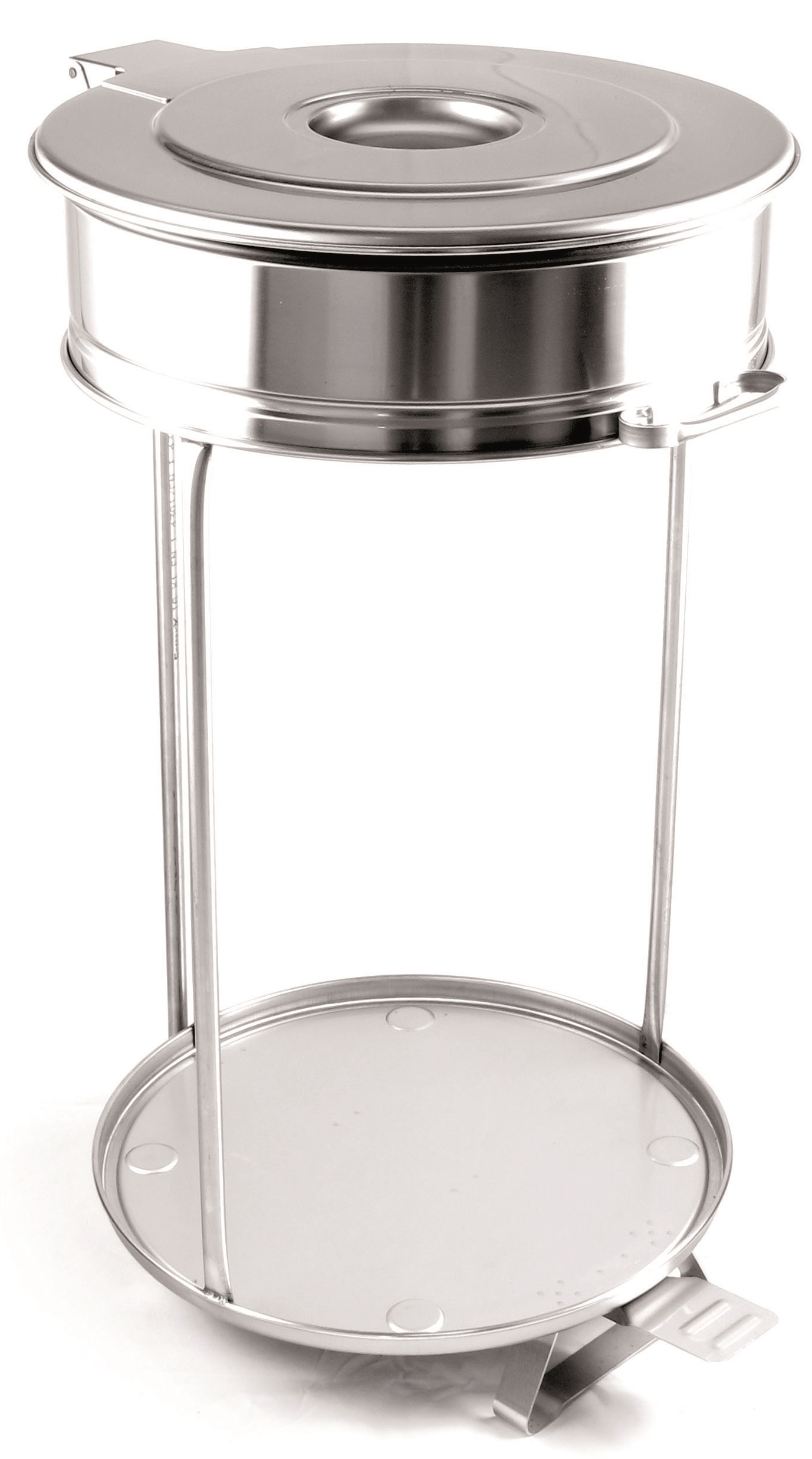 SUPPORT ROULANT INOX POUR SAC POUBELLE 110/130 L