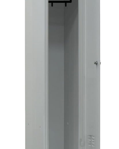 VESTIAIRE INDUSTRIE PROPRE ACIER SUR PIEDS, 1 CASE, COULEUR GRISE RAL7035