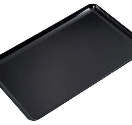 PLAT VITRINE EN ABS NOIR