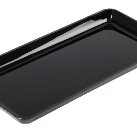 PLAT VITRINE EN ABS NOIR