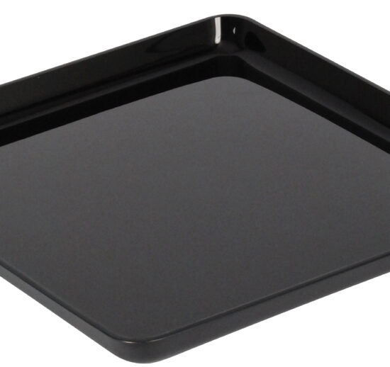 PLAT VITRINE EN ABS NOIR