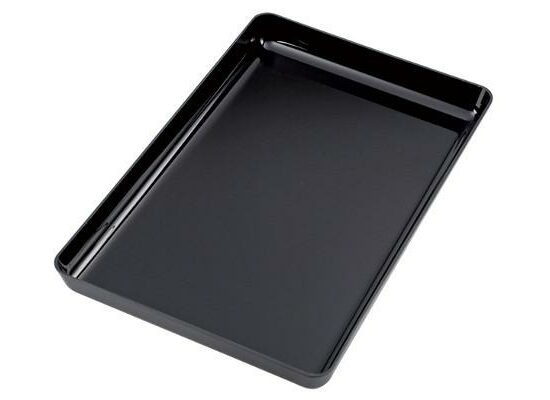 PLAT VITRINE EN ABS NOIR
