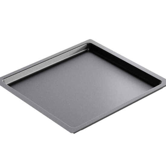 PLAQUE DE CUISSON ALU TEFLONNEE, FOND LISSE FORMAT GN2/3, PROFONDEUR 20 MM