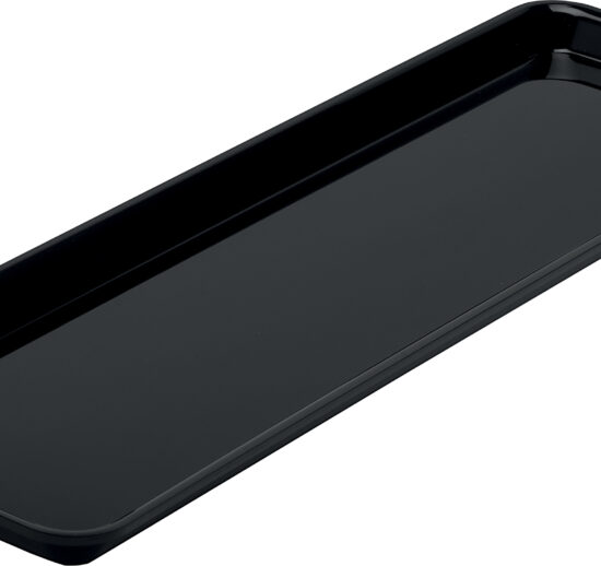 PLAT RECTANGULAIRE PLEXIGLAS NOIR GN2/4
