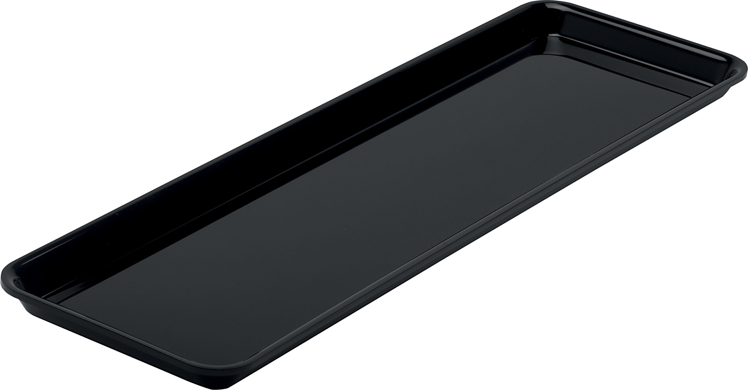 PLAT RECTANGULAIRE PLEXIGLAS NOIR GN2/4