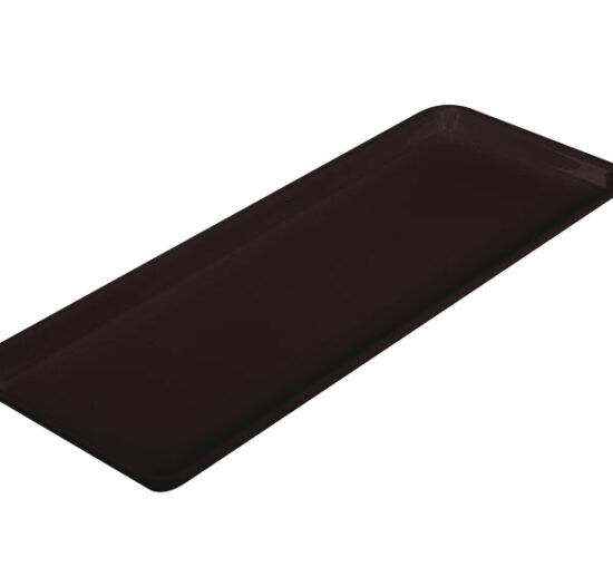 PLAT RECTANGULAIRE PLEXIGLAS NOIR GN3/7