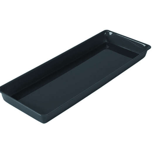 PLAT RECTANGULAIRE PLEXIGLAS NOIR GN3/7