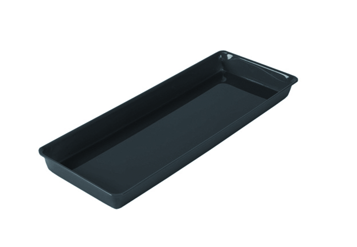 PLAT RECTANGULAIRE PLEXIGLAS NOIR GN3/7