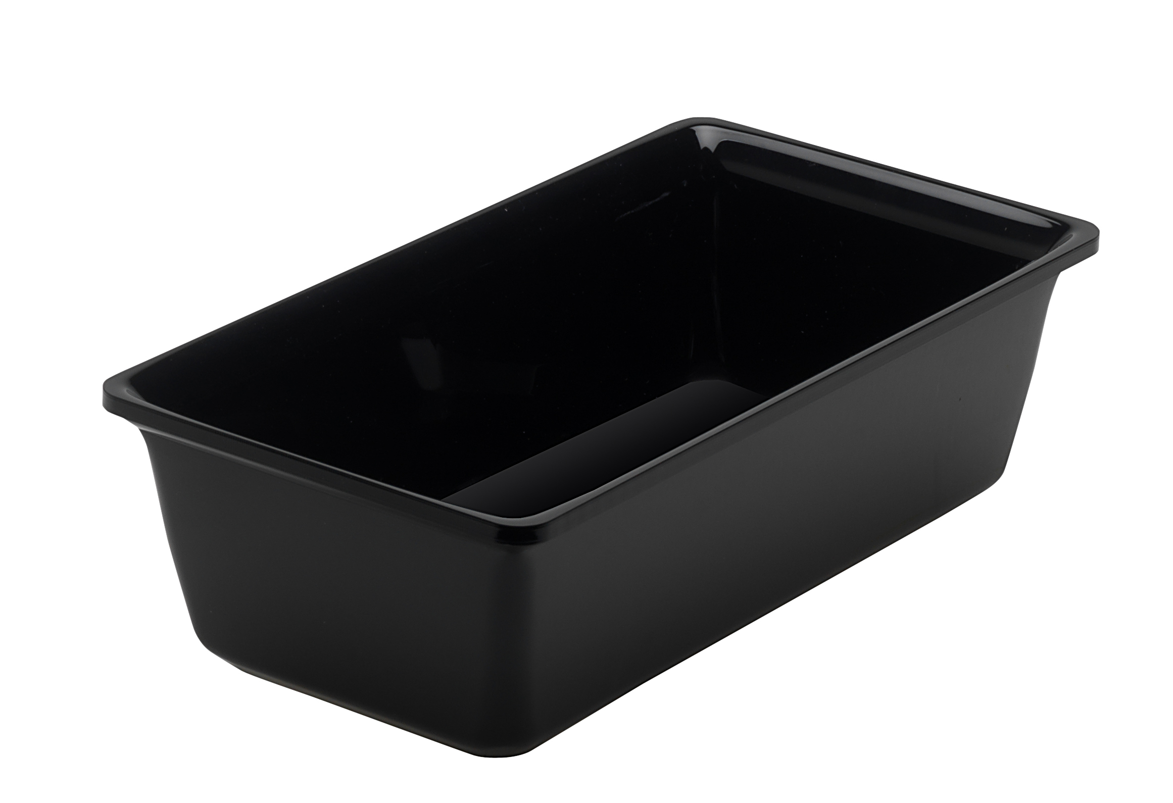 SALADIER RECTANGULAIRE NOIR 1,5L PLEXI PMMA