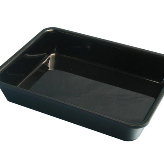 PLATEAU RECTANGULAIRE PLEXIGLAS NOIR
