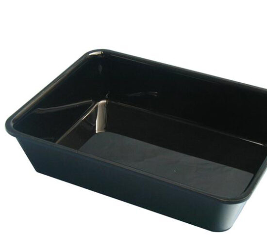 PLATEAU RECTANGULAIRE PLEXIGLAS NOIR