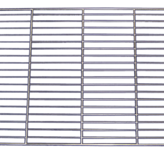 GRILLE INOX 600X400 MM, 18 FILS D.2 MM L 600 MM 3 TRAVERSES D.5 MM L 400 MM