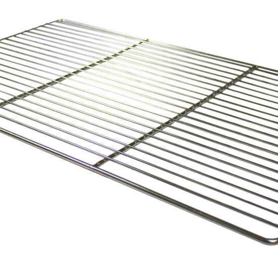GRILLE INOX GN1/1, 20 FILS D.2,4 MM L 530 MM 2 TRAVERSES D.5 MM L 325 MM