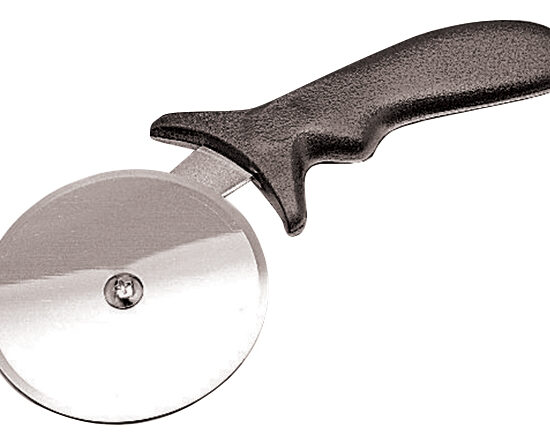 ROULETTE A PIZZA INOX, MANCHE ABS NOIR