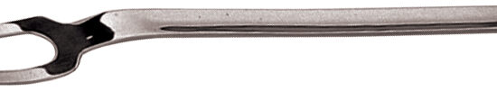 FOURCHETTE MONOBLOC INOX 2 DENTS
