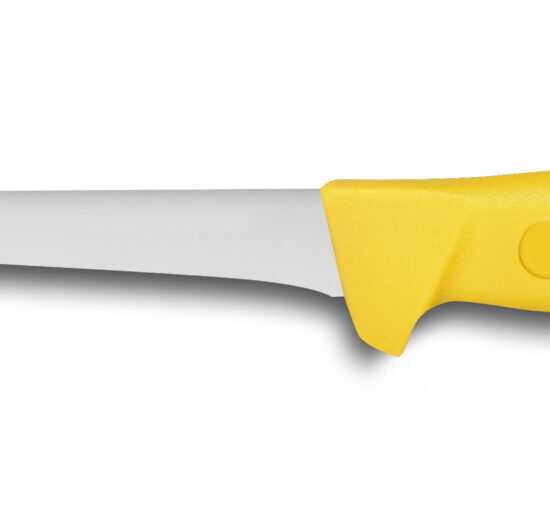 COUTEAU DESOSSEUR ETROIT L-140 MM MANCHE JAUNE