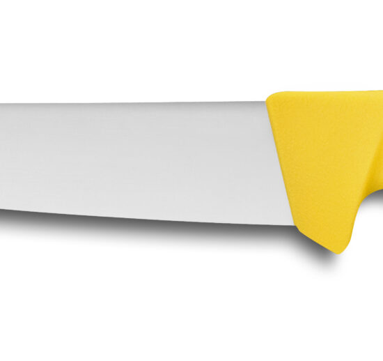 COUTEAU DE BOUCHER L-170 MM MANCHE JAUNE
