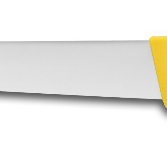 COUTEAU DE BOUCHER L-250 MM MANCHE JAUNE