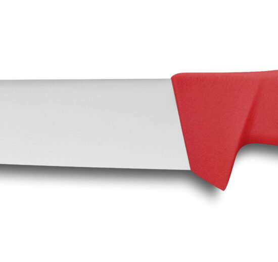 COUTEAU DE BOUCHER L-200 MM MANCHE ROUGE