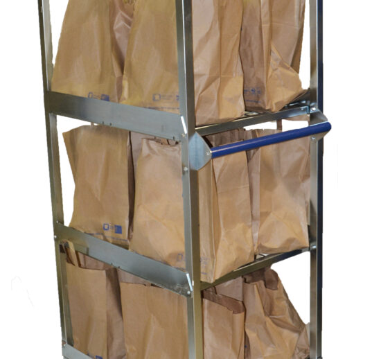 CHARIOT DRIVE 12 SACS AVEC SYSTEME DE FREIN HOMME MORT FINITION ZINGUE