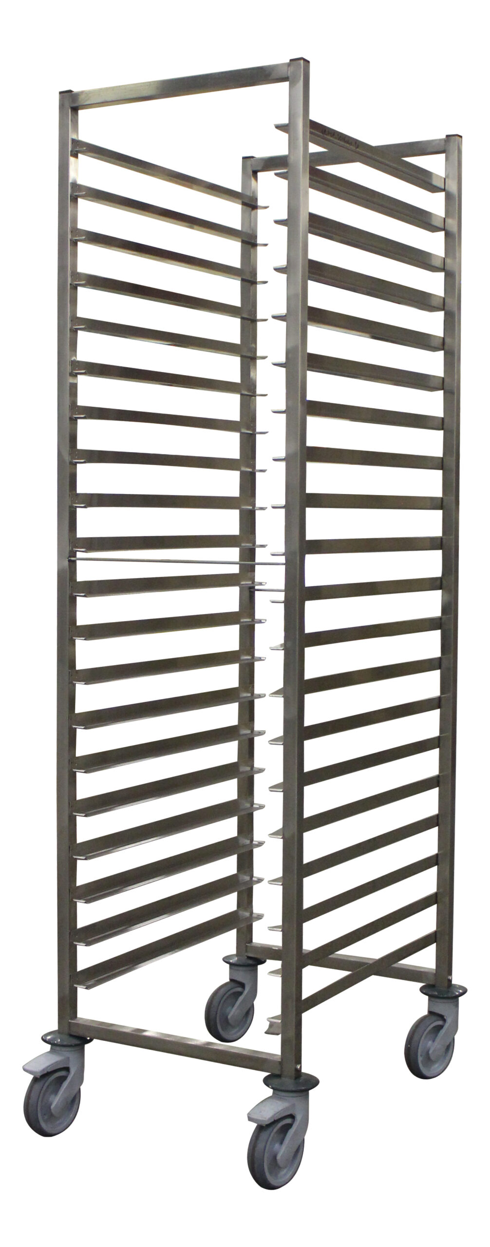 ECHELLE SOUDEE INOX A GLISSIERES 600X400 MM ENTREE ENTREE 600MM - 20 NIVEAUX - CHAPE POLY