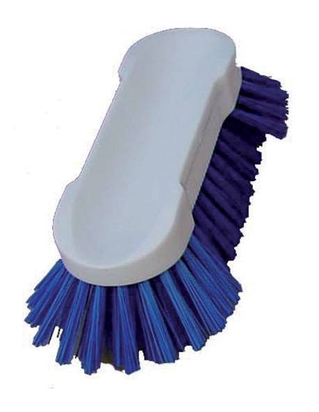 BROSSE TONNEAU PAPILLON 245 MM FIBRE POLYESTER COULEUR BLEUE, SUPPORT POLYPROPYLENE