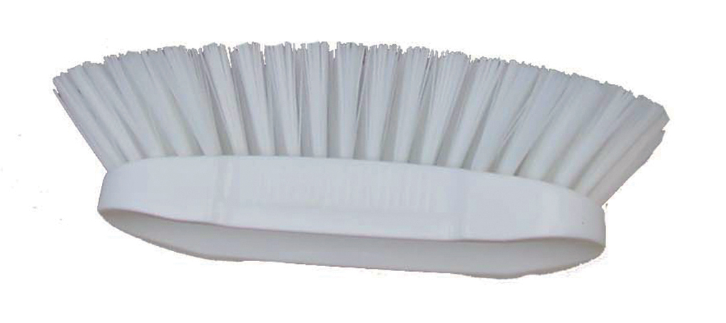 BROSSE TONNEAU PAPILLON 245 MM FIBRE POLYESTER COULEUR BLANCHE, SUPPORT POLYPROPYLENE