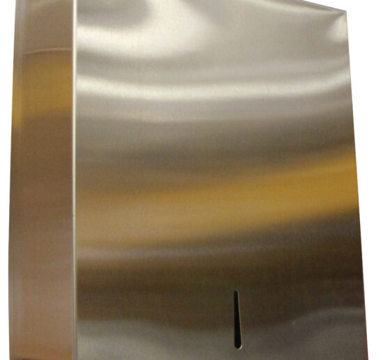 DISTRIBUTEUR INOX MURAL ESSUIE-MAINS PLIES EN COUCHE, FERMETURE A CLE