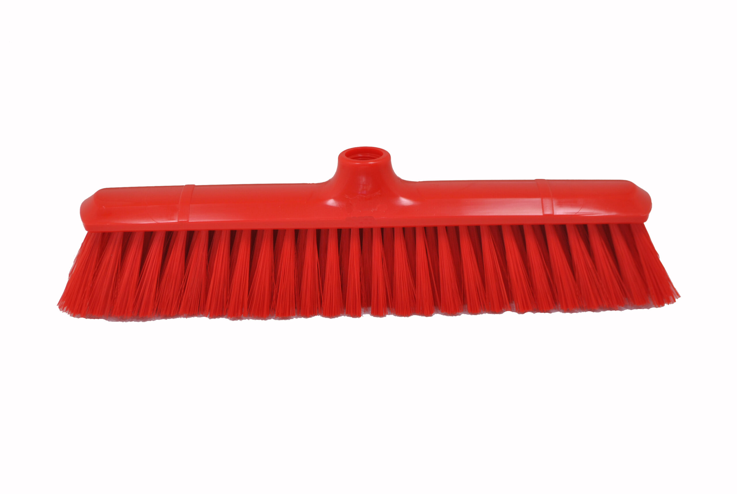 BALAI 380 MM SOUPLE, FIBRE POLYESTER COULEUR ROUGE, SUPPORT POLYPROPYLENE