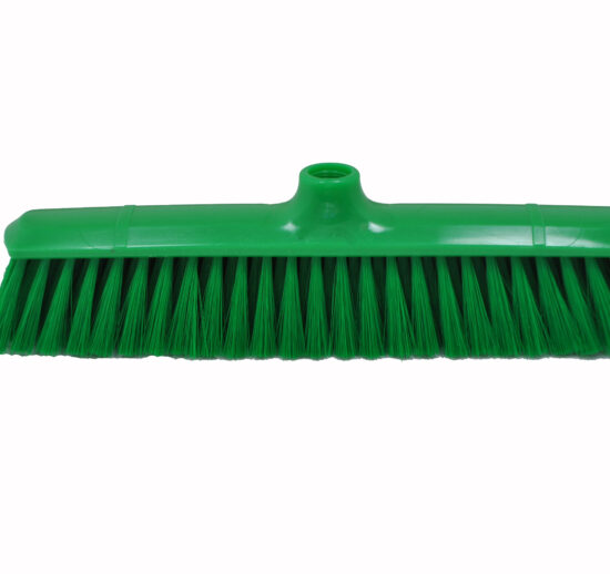 BALAI 380 MM SOUPLE, FIBRE POLYESTER COULEUR VERTE, SUPPORT POLYPROPYLENE