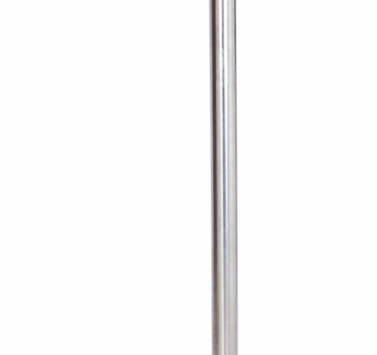 POTEAU INOX A ENROULAGE DE SANGLE AUTOMATIQUE 2M (SANGLE ROUGE)