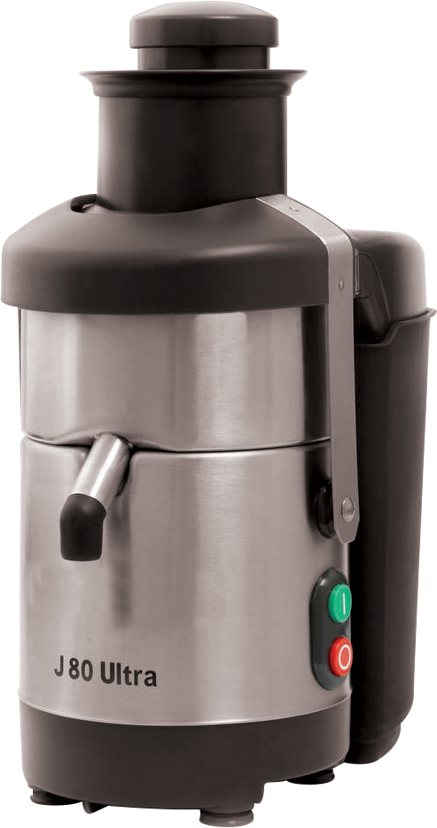 CENTRIFUGEUSE 120L/H, GOULOTTE 79 MM, EJECTION DE LA PULPE EN CONTINUE, CUVE INOX