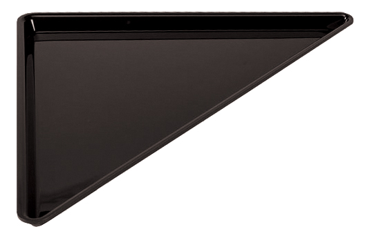 PLAT PLEXIGLAS NOIR TRIANGLE 270/270X365X17MM