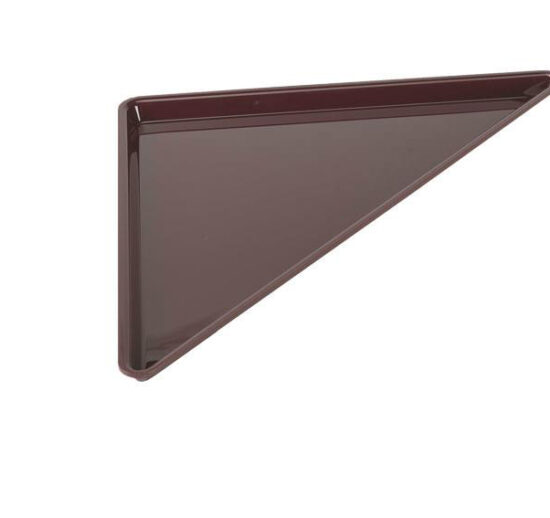 PLAT PLEXIGLAS NOIR TRIANGLE 400/400X565X17MM