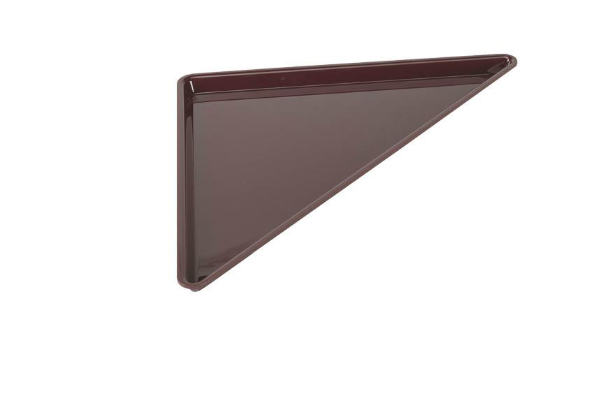 PLAT PLEXIGLAS NOIR TRIANGLE 400/400X565X17MM
