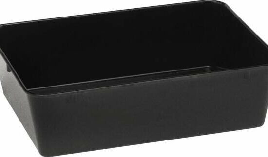 PLAT DE PRESENTATION MELAMINE NOIR RESISTANT A -20/+70°C